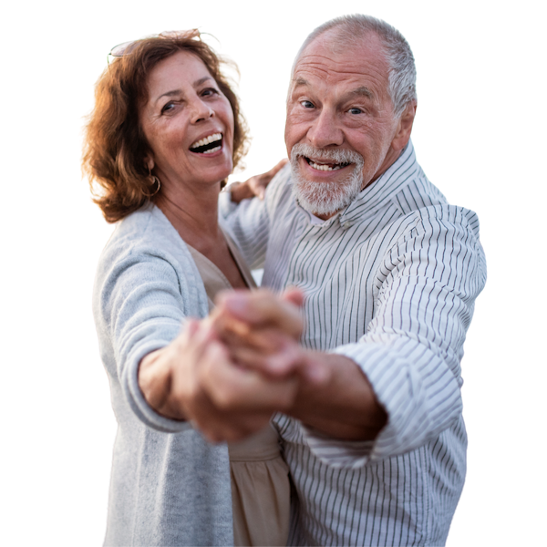 Happy Seniour Couple Dancing in Tsawwassen, BC