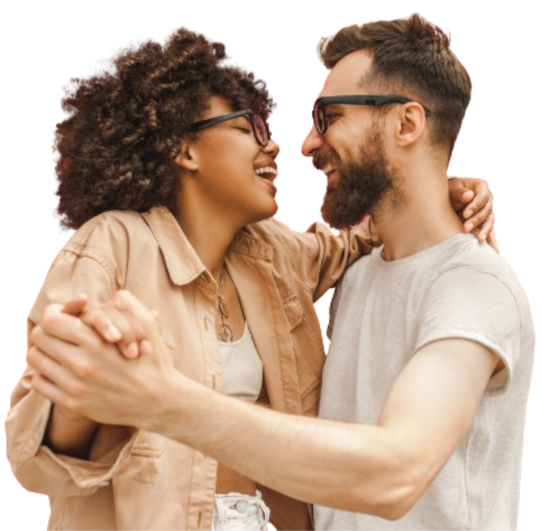 Young Couple Dancing together